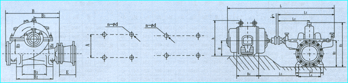S、SH型单级双吸泵(图6)